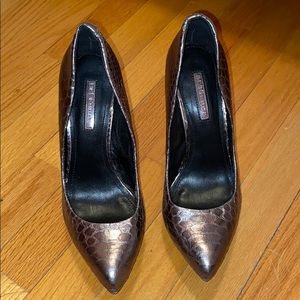 BCBG Chrome Heels